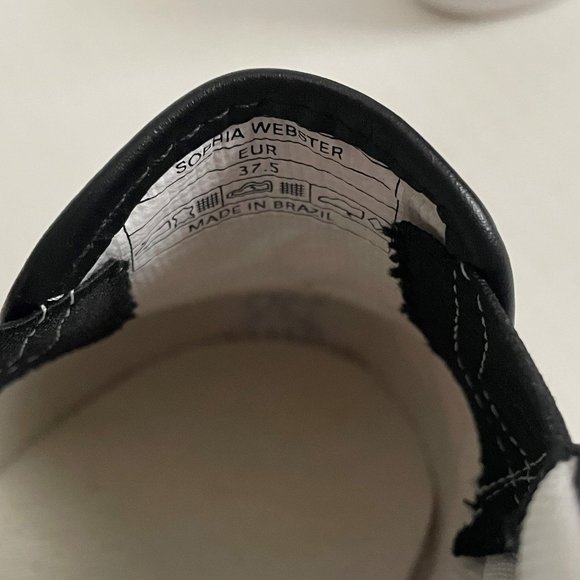 NWOT Sophia Webster Adele Pineapple Print Slip-On Sneaker 7 Black/Multi Canvas - Picture 6 of 14